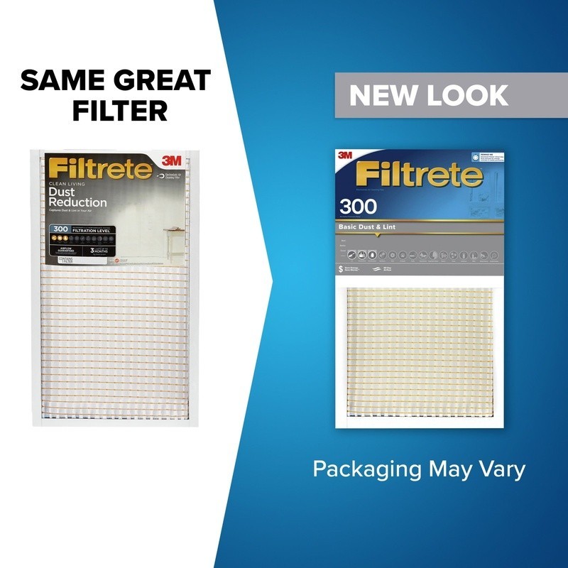 MPR 300 Dust Reduction Filter HVAC Air Filter 1 Inch Pleated 3 Month Use