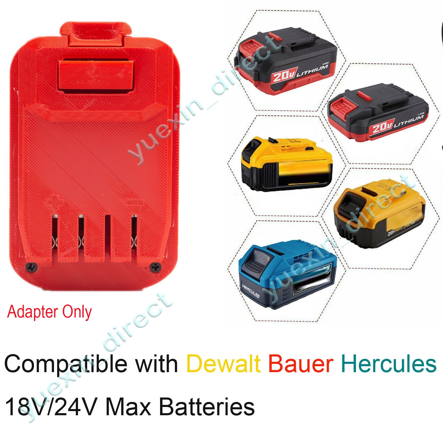 Adapter For Hercules 20V Battery Convert to for Craftsman 20V V 20 Power Tool