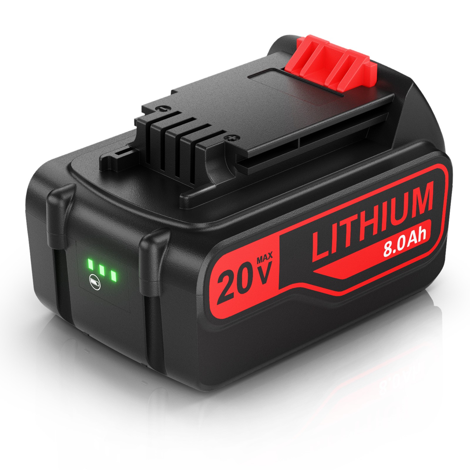 2PACK 8.0AH 4.0AH BATTERY Replace LB2X4020 for Black Decker 20 Volt MAX Lithium