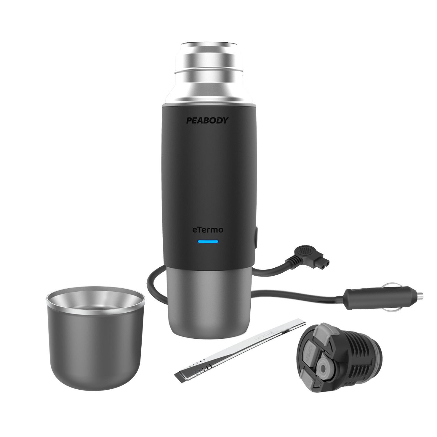 Peabody eTermo 12v Portable Vacuum Insulated Thermos With Water Heater, 16,90 fl