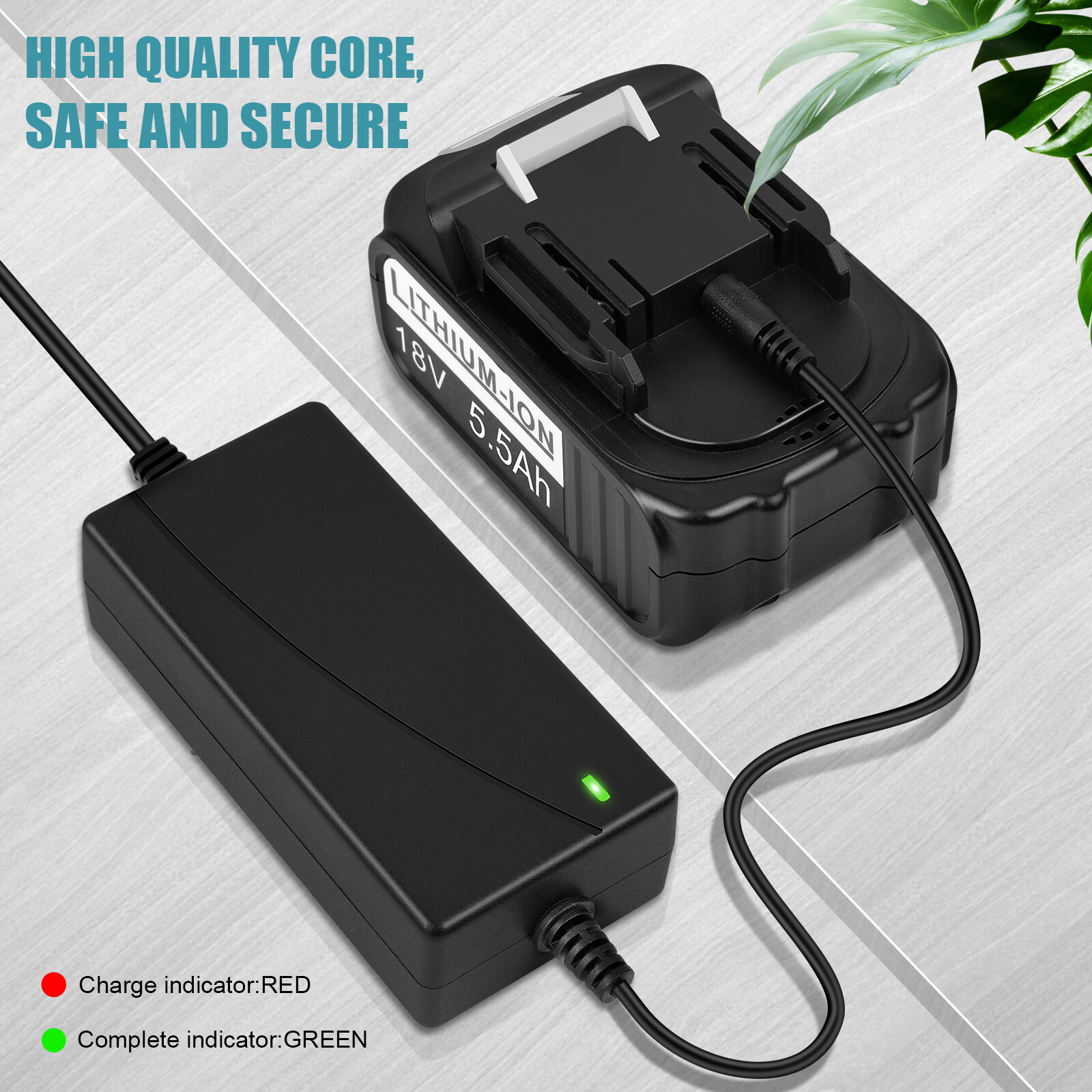 4+6″ Electric Mini Chainsaw Cordless Handheld Saw 2 Battery + 4 Chain for Makita