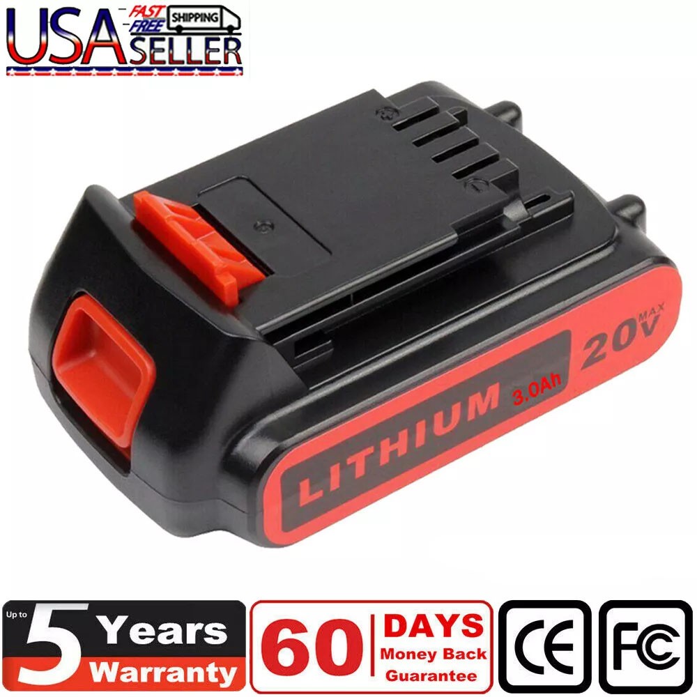 Battery Replacement For Black Decker 20V 20Volt Lithium LBXR20 LB2X3020 LB20