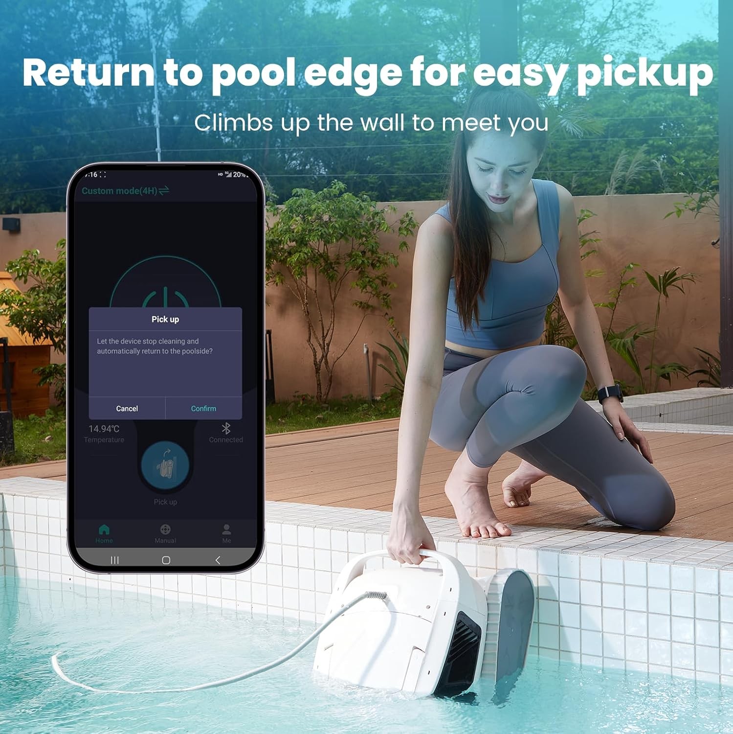 Chasing Hydro 4 Cordless Robotic Pool Cleaner, Pool Cleaners for Inground Pools