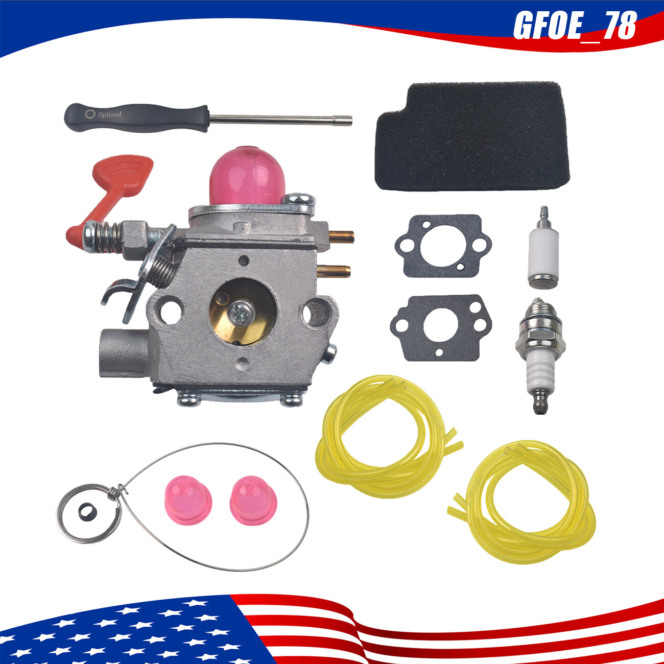 Carburetor For Craftsman 358794600 25cc 200 Mph / 430 Cfm Gas Blower 545081855