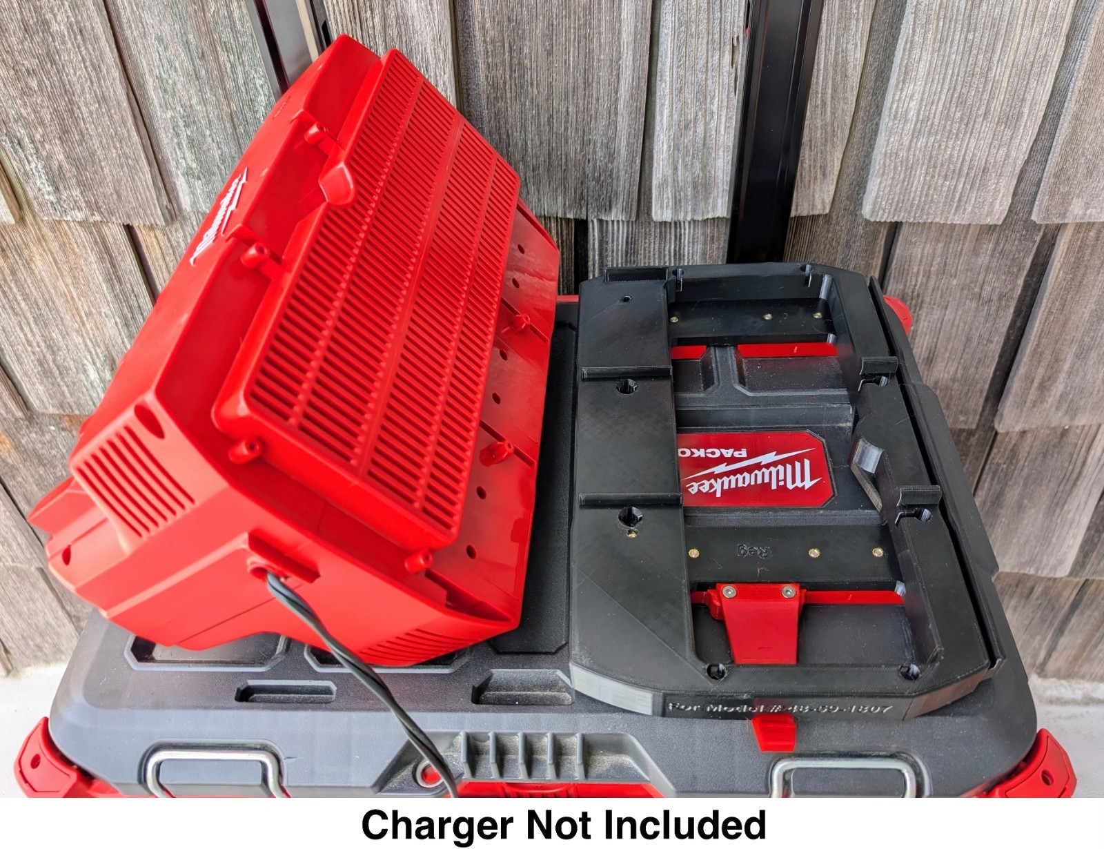 Packout Mount for Milwaukee M18 & M12 6-battery Rapid Charger Station 48-59-1807