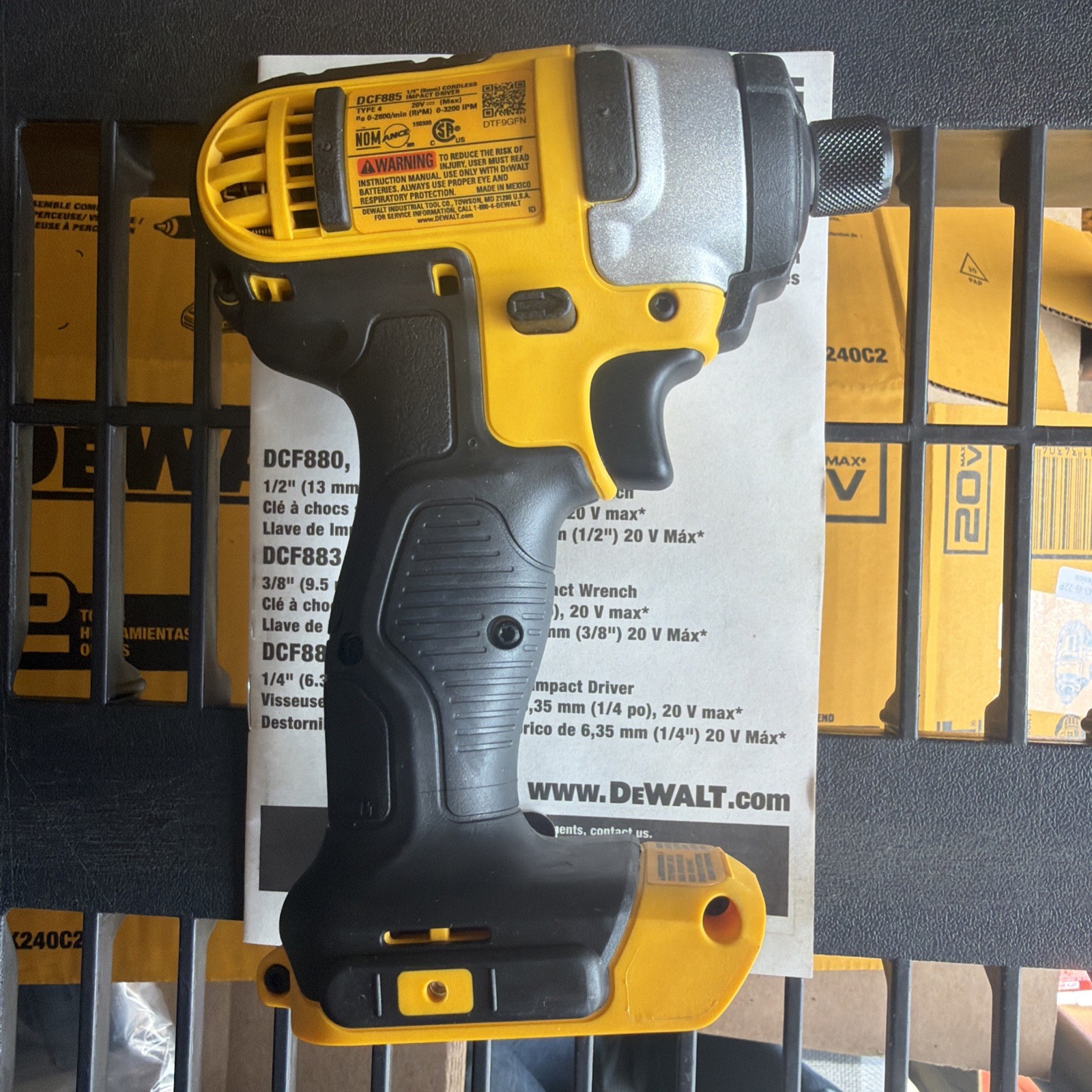 Dewalt DCF885 20V Cordless 1/4″ Impact Driver 20 Volt MAX Lithium Ion Tool Only