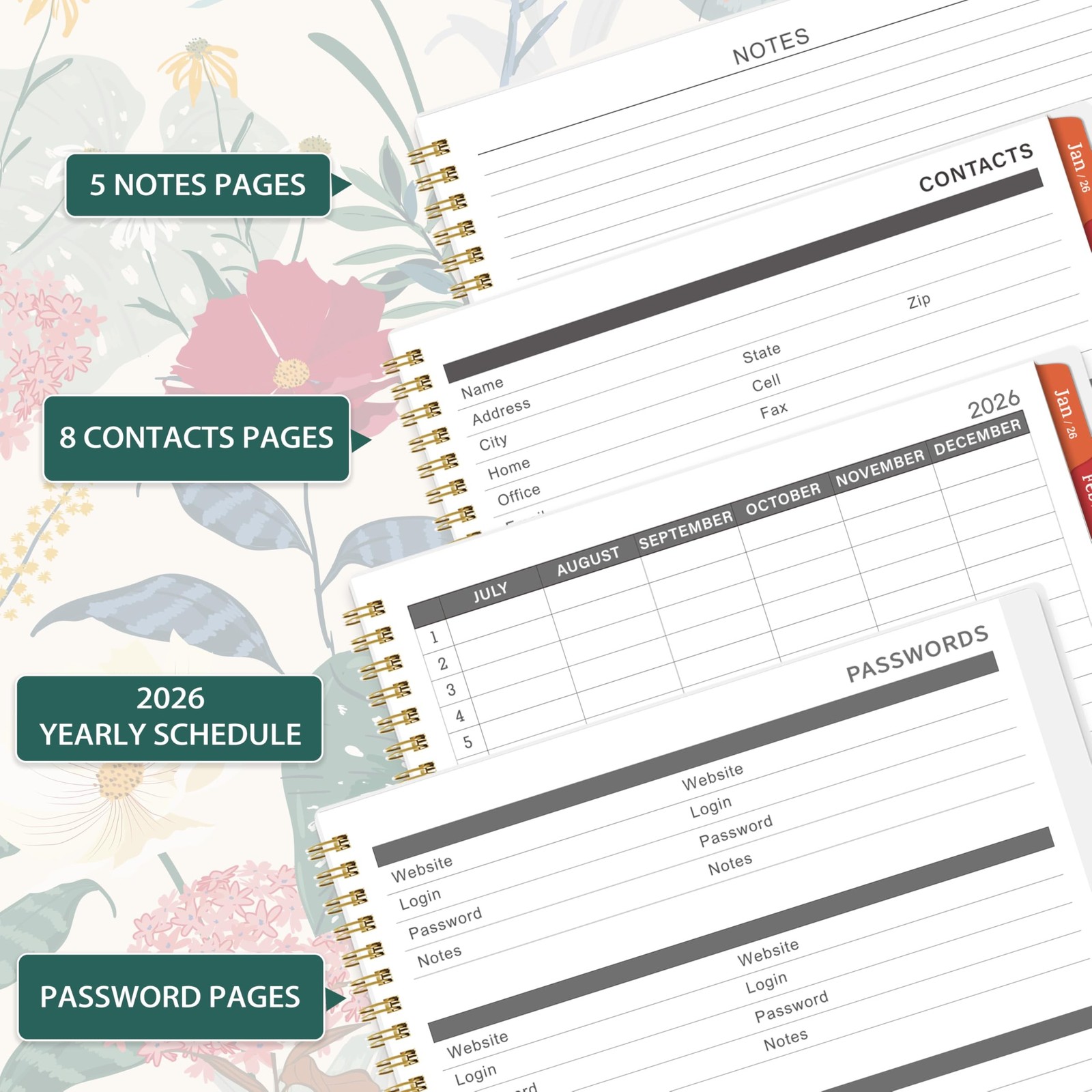 2026 Monthly Planner – January 2026 – December 2026, 9” x 11”, 12 Months Pl…