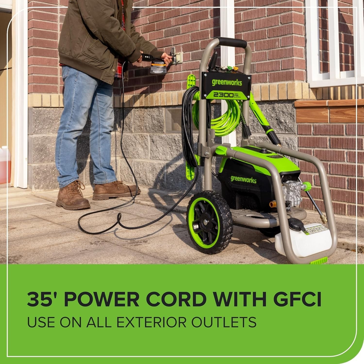 Professional 2300 PSI Pressure Washer with 25ft Hose – Portable & SGS Certified