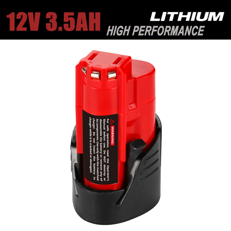 12V For Milwaukee For M12 LITHIUM Extended Capacity Battery 48-11-2460 3.5Ah