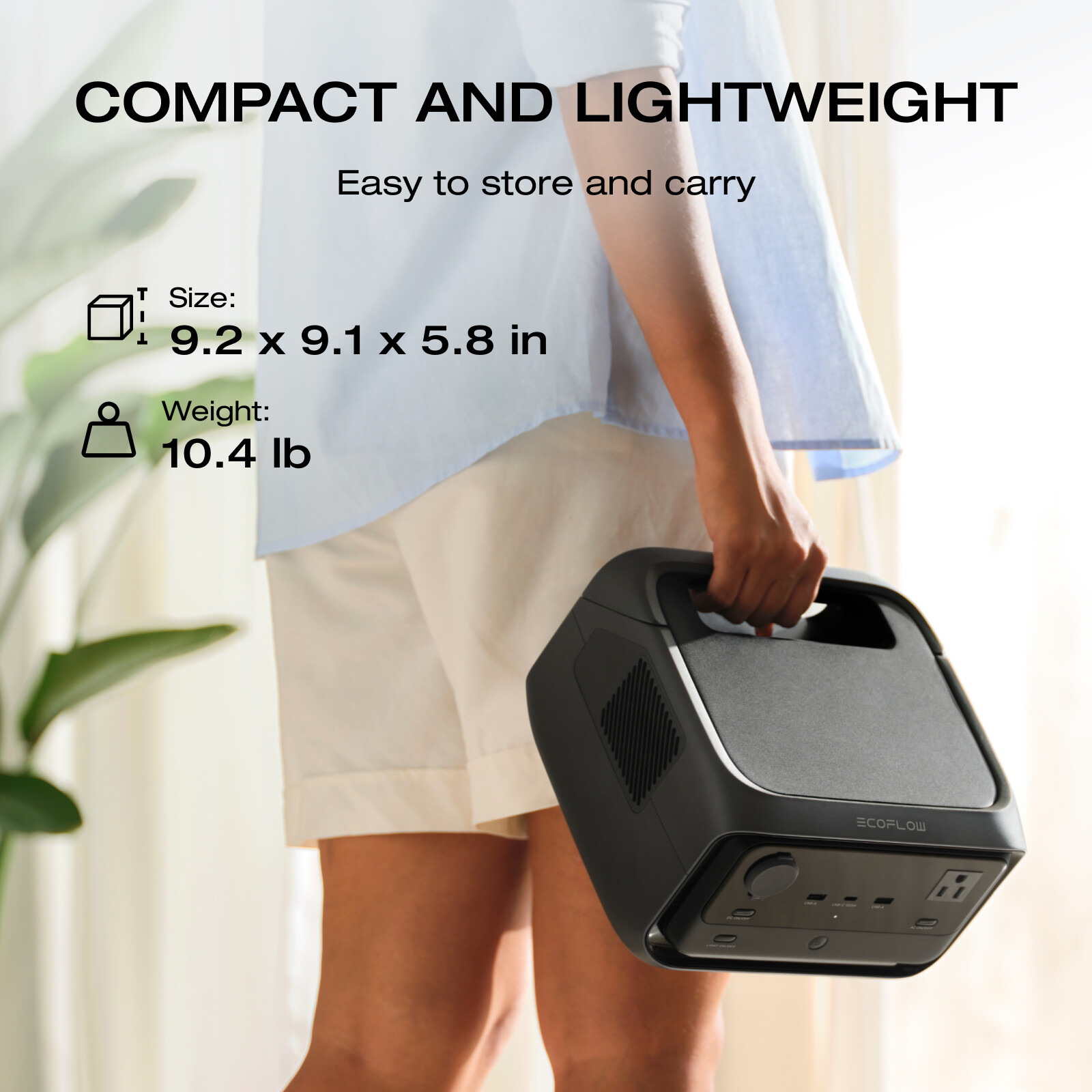EcoFlow Wireleess River 3 Plus Portable Power Station with EB600 Extra Battery