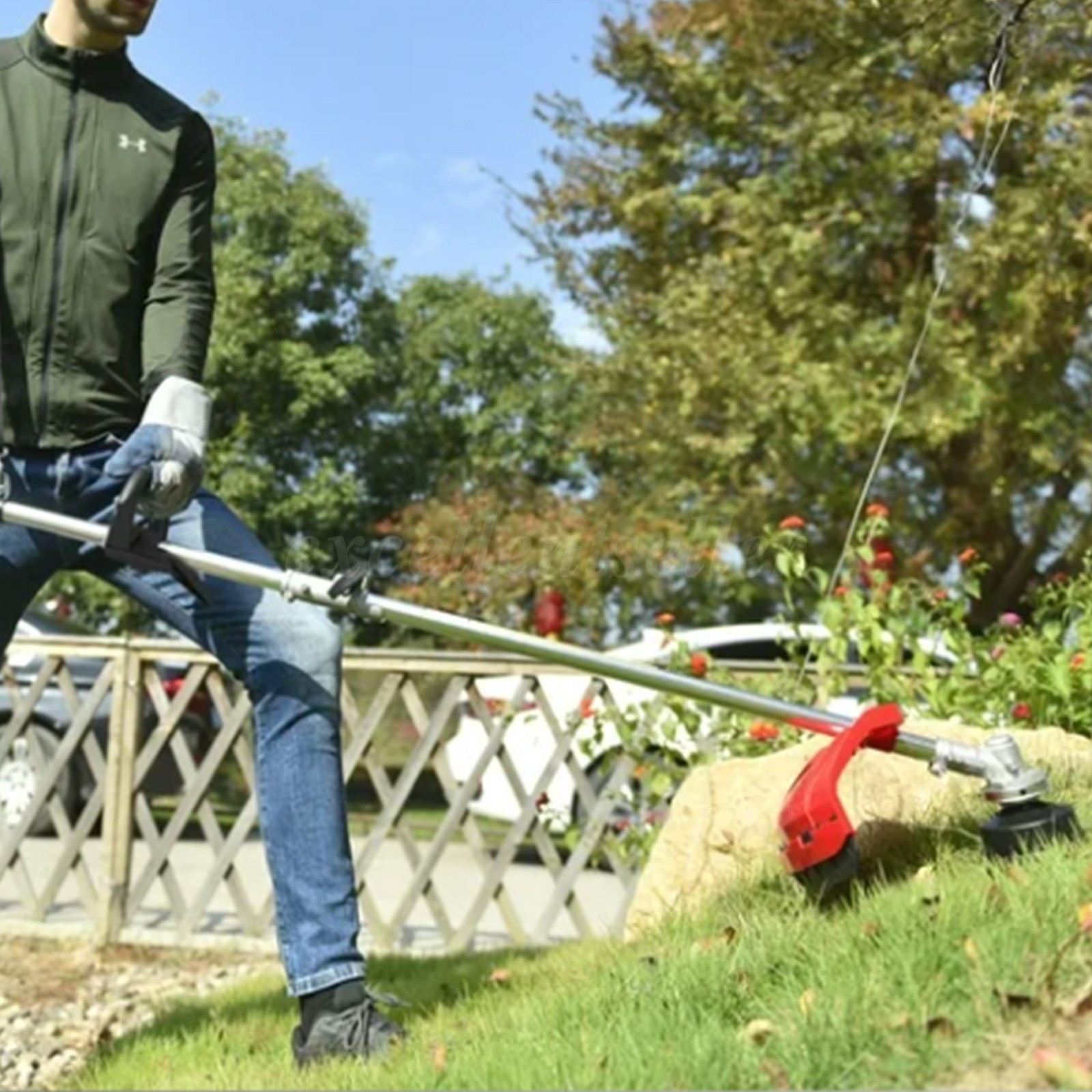 31cc 4-Cycle Weed Wacker Gas Powered 2-in-1 String Trimmer/Edger Grass Trimmer