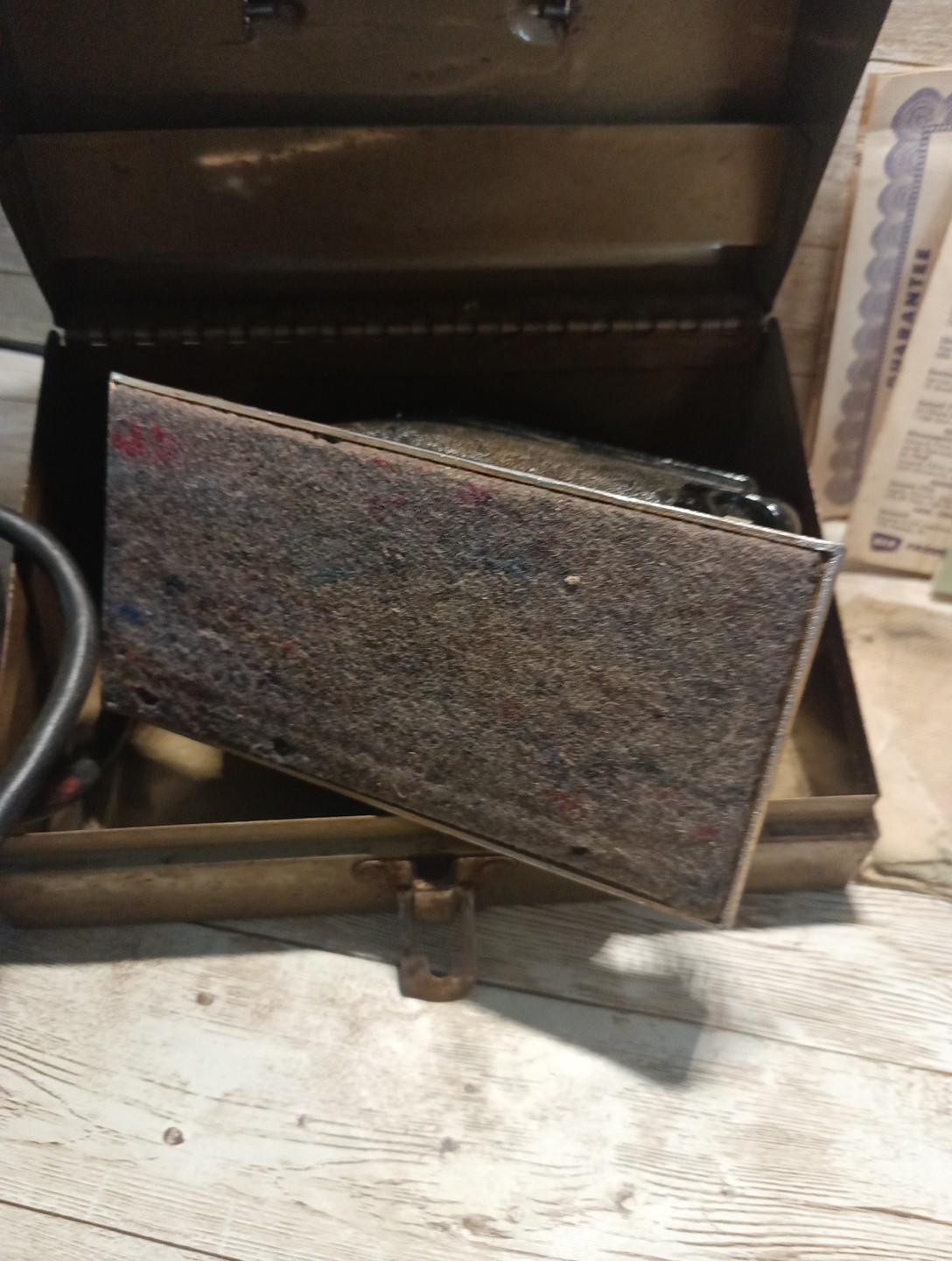 Vintage WEN Electric Power Hand Sander 404 With Metal Case Complete