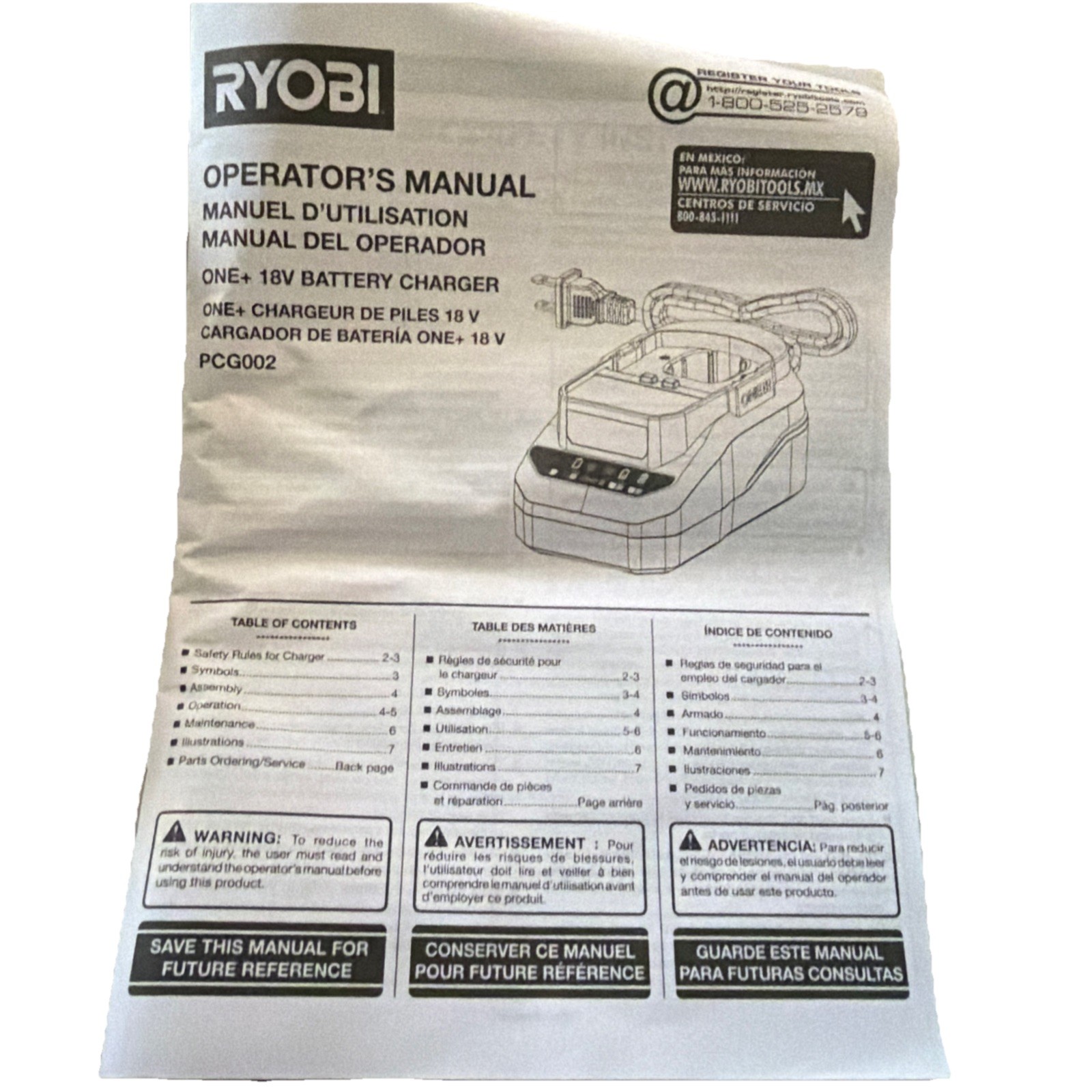 Ryobi PCG002 Battery Charger Kit – 2 Pack