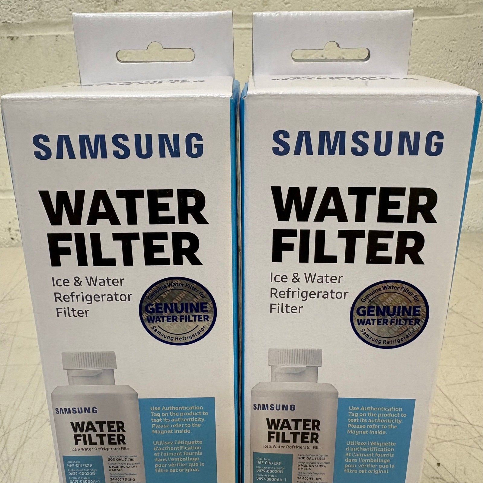 2 PACK SAMSUNG Genuine Filter for Refrigerator 6-Months DA29-00020B HAF-CIN/EXP