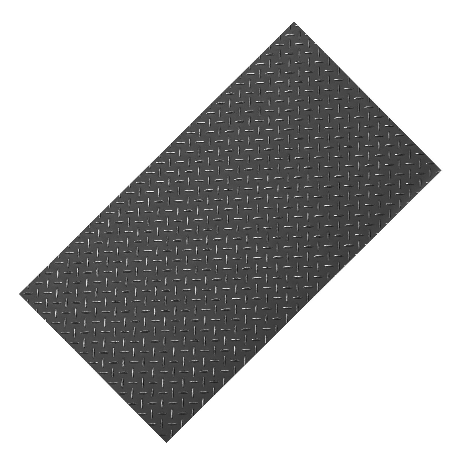 Uimoso Garage Floor Mat 4×10 ft PVC Diamond Pattern Non-Slip and Easy to Clean