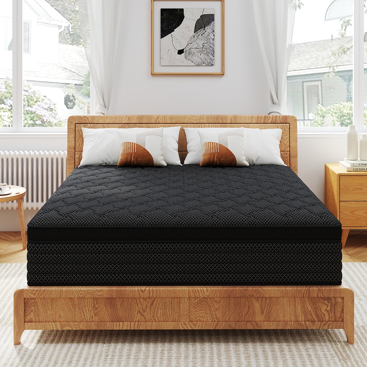 12″ 14″ Twin Full Queen King Mattress Gel Memory Foam Hybrid Spring Bed In a Box