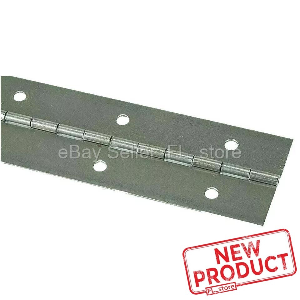 Stainless Steel Piano Hinge 3″ x 4 Feet Continuous Non-removable Pin (Leaf .06″)