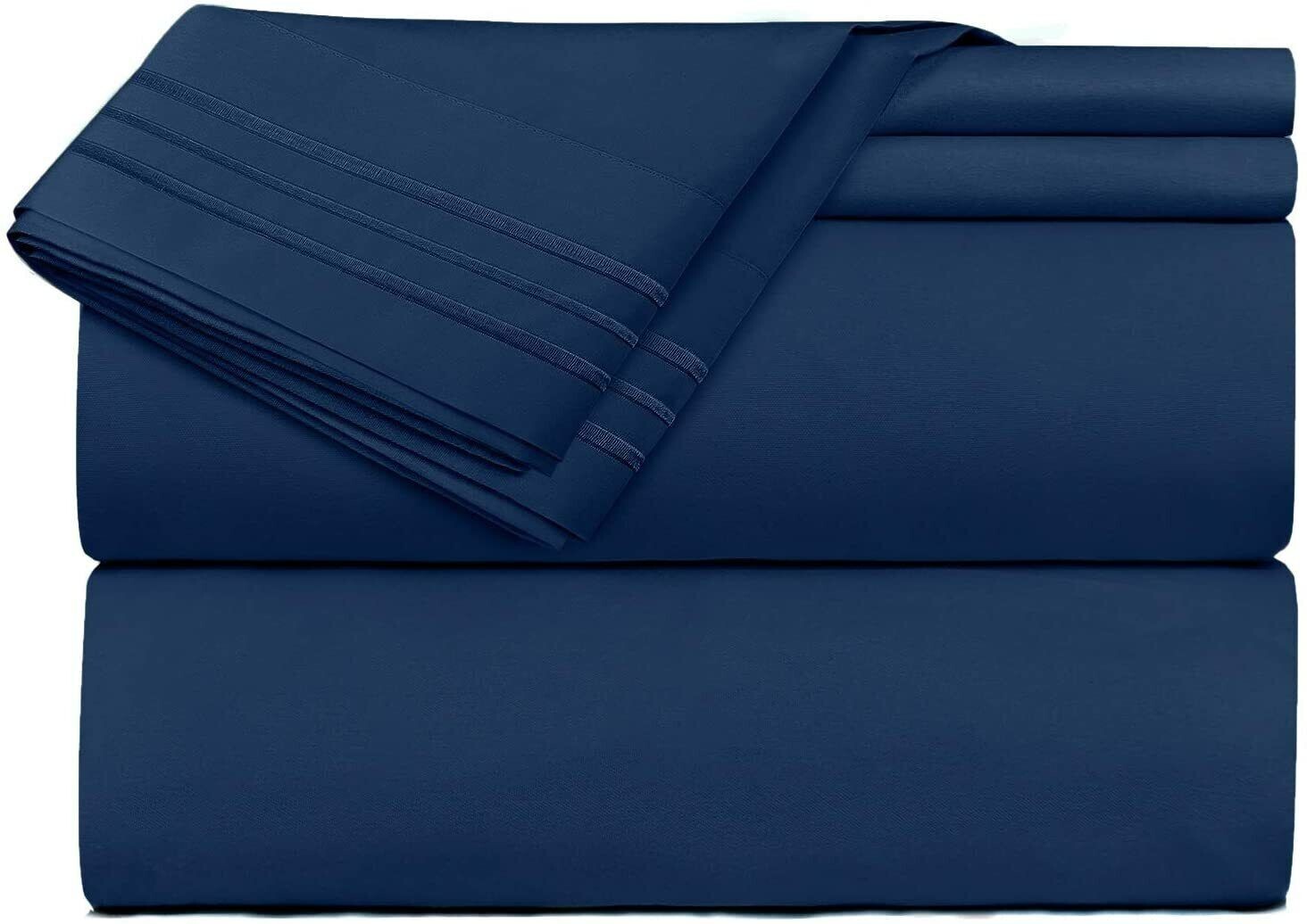Top Split Flex California King Sheet 4 pc set For Sleep Number 1900 Deep Pockets