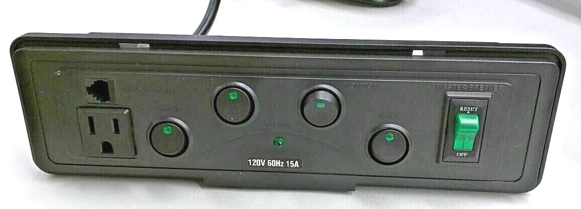 COMPUTER / GAMING POWER CONTROL/ ENERGY SAVER, 6 SWITCHABLE OUTLETS (5000-6460)