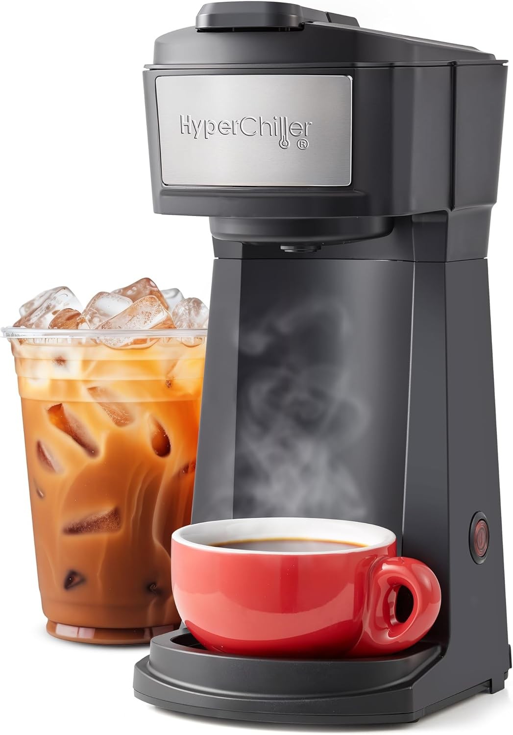 Single-Serve Compact Coffee Maker 14Oz Thermal Stainless Steel Reusable Filter
