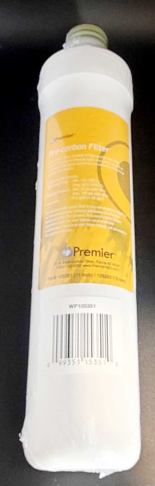 New Sealed! Watts Premier 105351 RO Pure Carbon Pre-Filter Yellow – FREE SHIP!