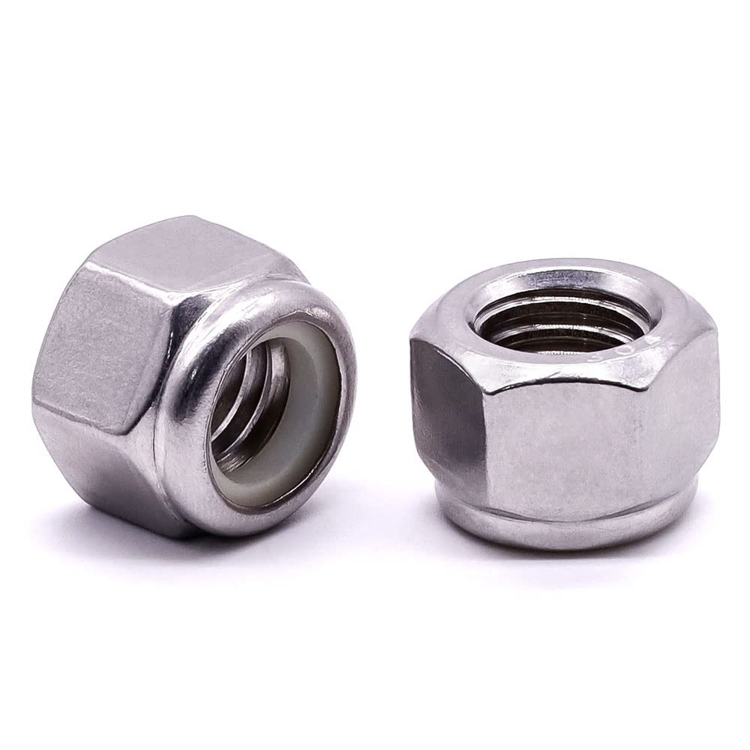 3/8″-16 Nylon Insert Hex Lock Nuts, Allen Hex Drive, 304 Stainless Steel 18-8…