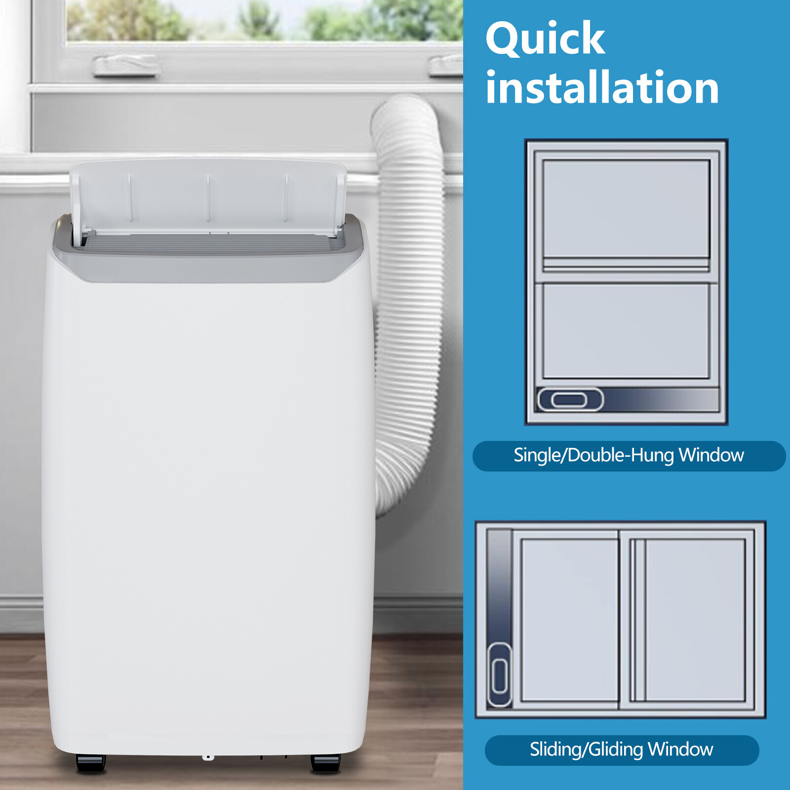 14000 BTU Portable Air Conditioner AC Unit Cooler Fan Dehumidifier 750 Sq. ft