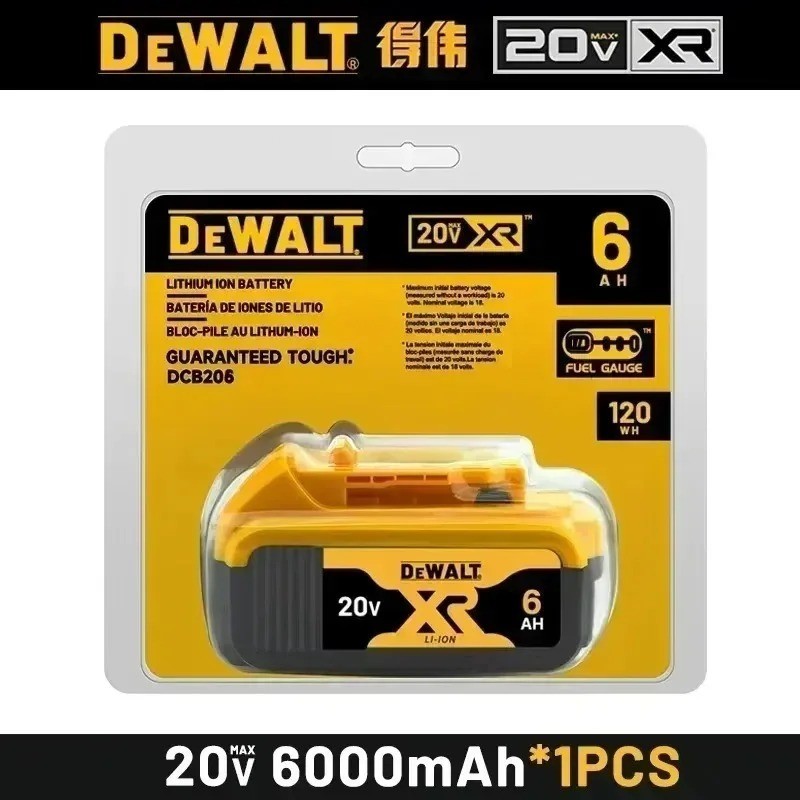 DeWalt DCB206 20V Max Premium XR 6.0Ah Lithium-Ion Battery SAME DAY FREE US SHIP
