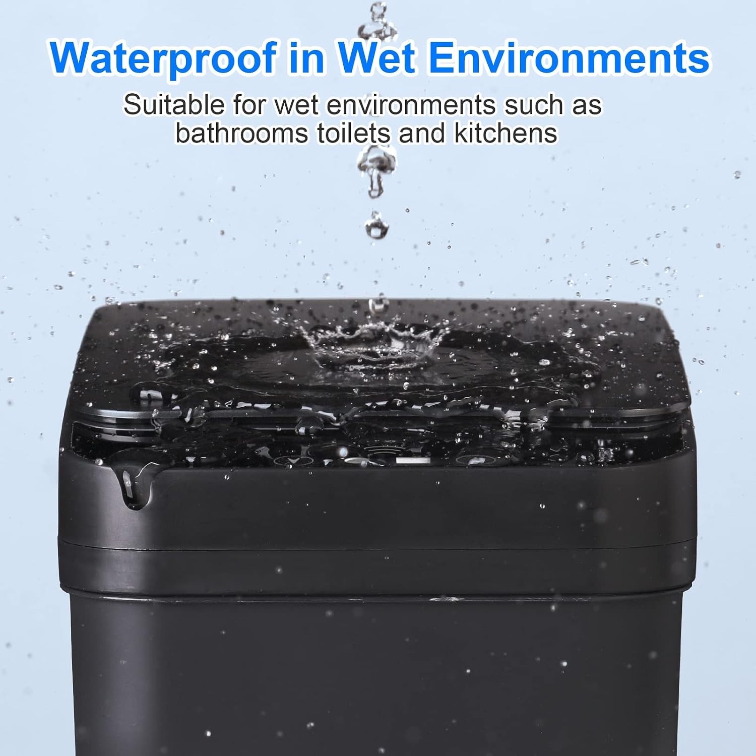 Smart 2.2 Gallon Touchless Garbage Can with Quiet Close Feature – Ideal for Home