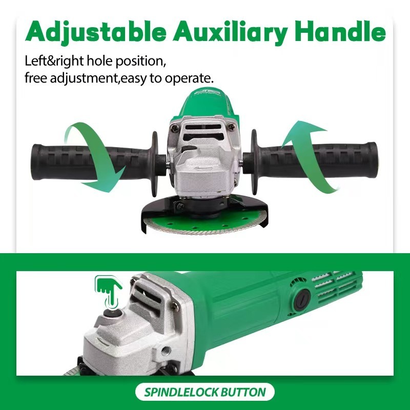 4.5″ Electric Angle Grinder Tool 850W 10000RPM High Speed Metal Cutting w/ Disc