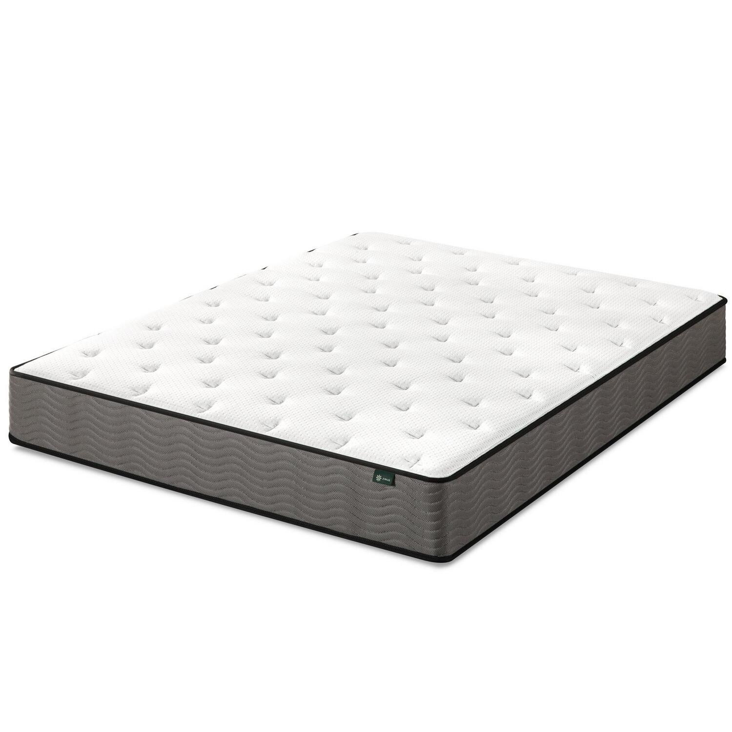 Zinus Pressure Relief Extra Firm Hybrid Mattress Comfort Foam and Pocket Spring
