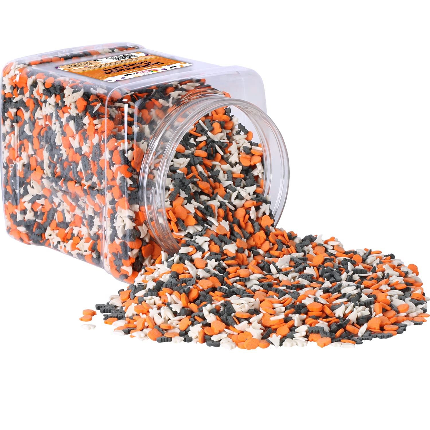 A Great Surprise Halloween Sprinkles Bulk – 1.7 LB – Bat, Pumpkin & Ghosts Confe