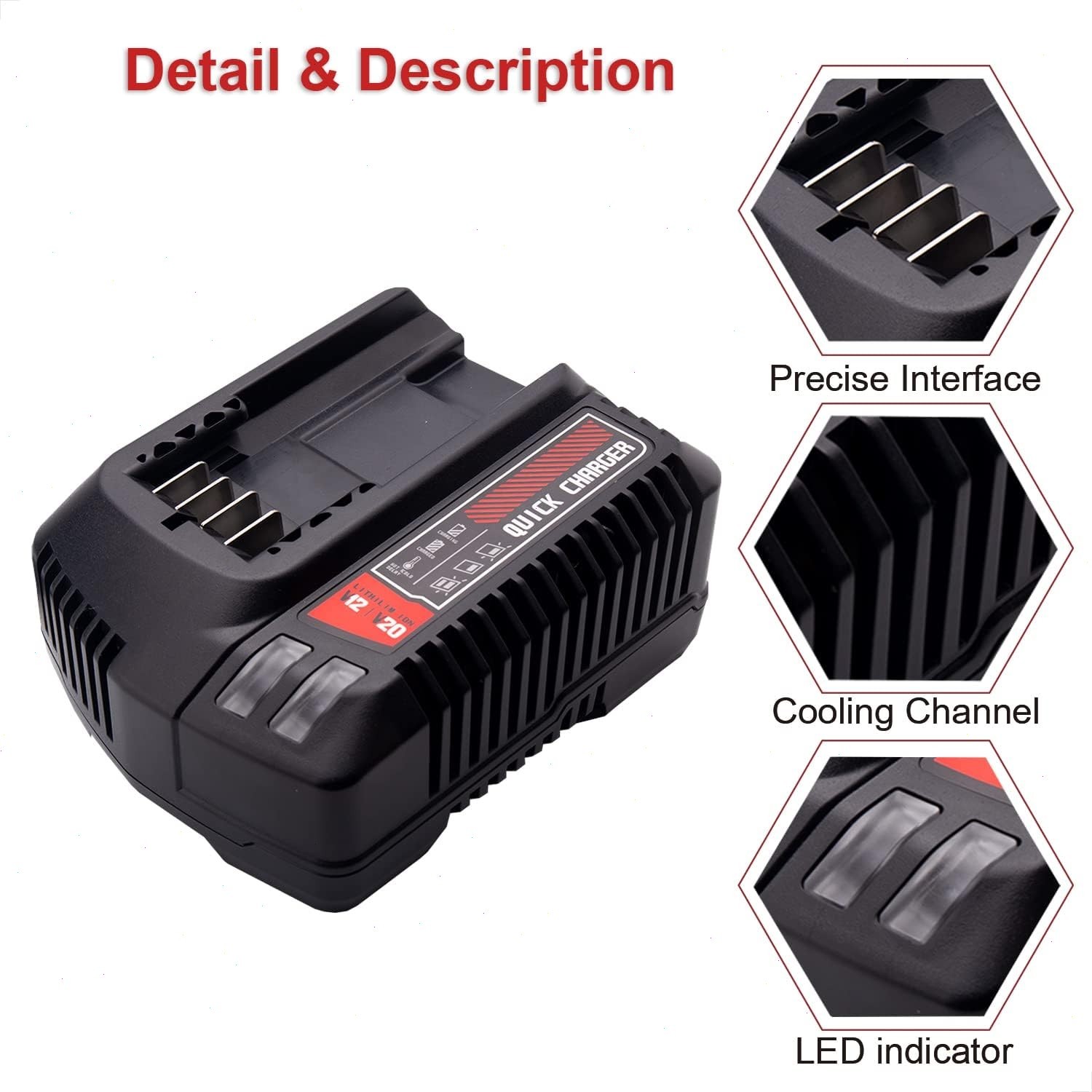 2PACK 20Volt For Craftsman V20 8.0Ah Li-ion Battery CMCB204 CMCB202 /Charger