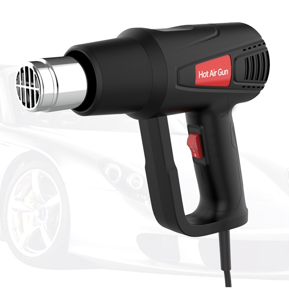 2000W Heat Gun Fast Heat Hot Air Gun Kit with 4 Nozzles Dual Temperature Setting