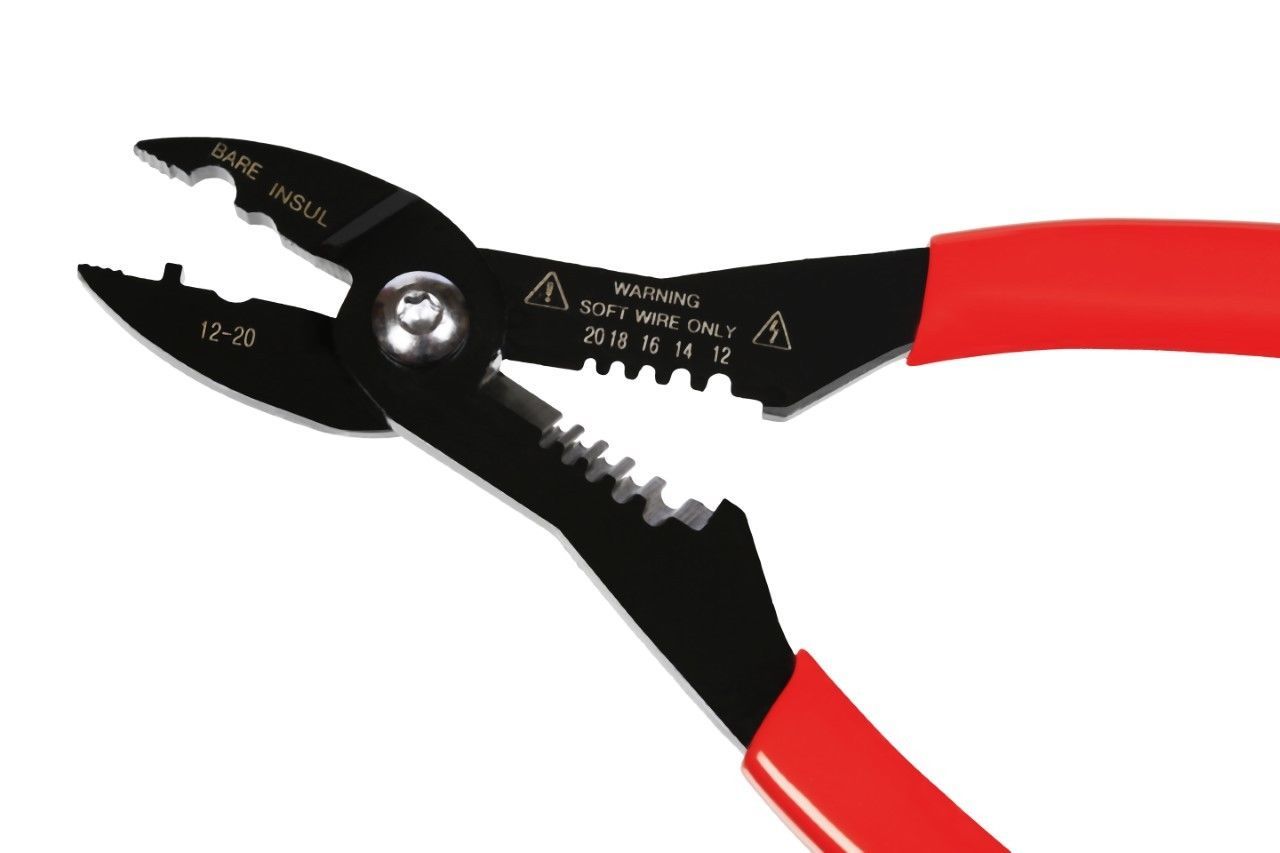 Compact 4-in-1 Multi-Purpose Wire Service Tool Gripper Cutter Stripper Crimper