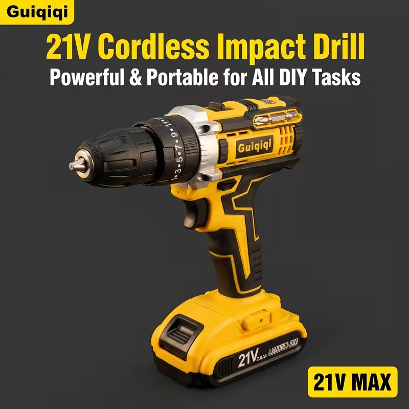 21V Cordless Drill Set