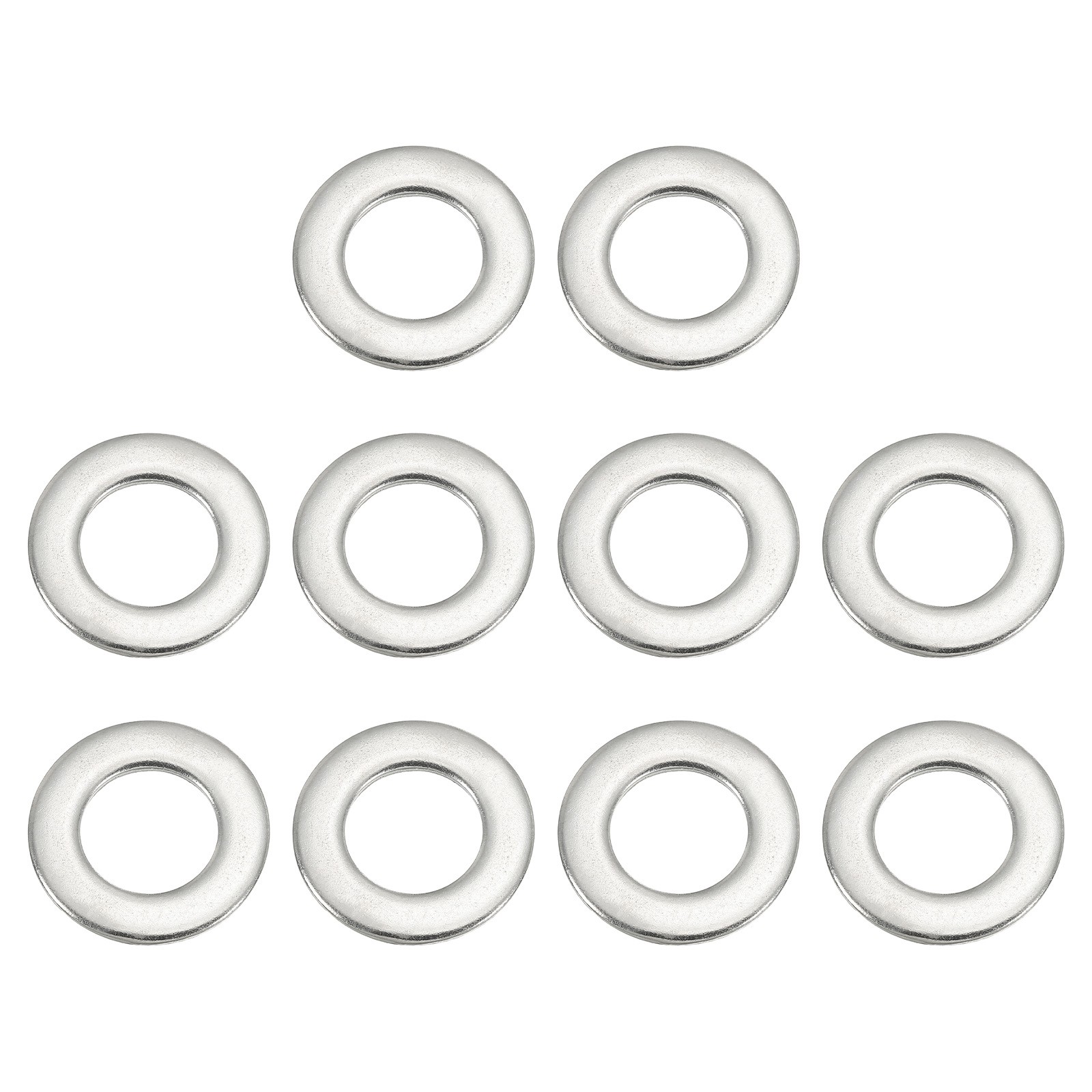 10Pcs 304 Stainless Steel Flat Washer Metal Fender Washers (M18x33.5mm)