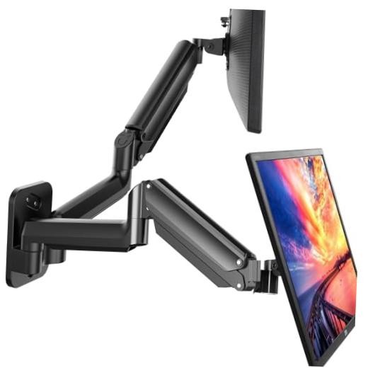 Gaming Dual Monitor Wall Mount for 17-32 Inch Computer Screen Mount (4.4