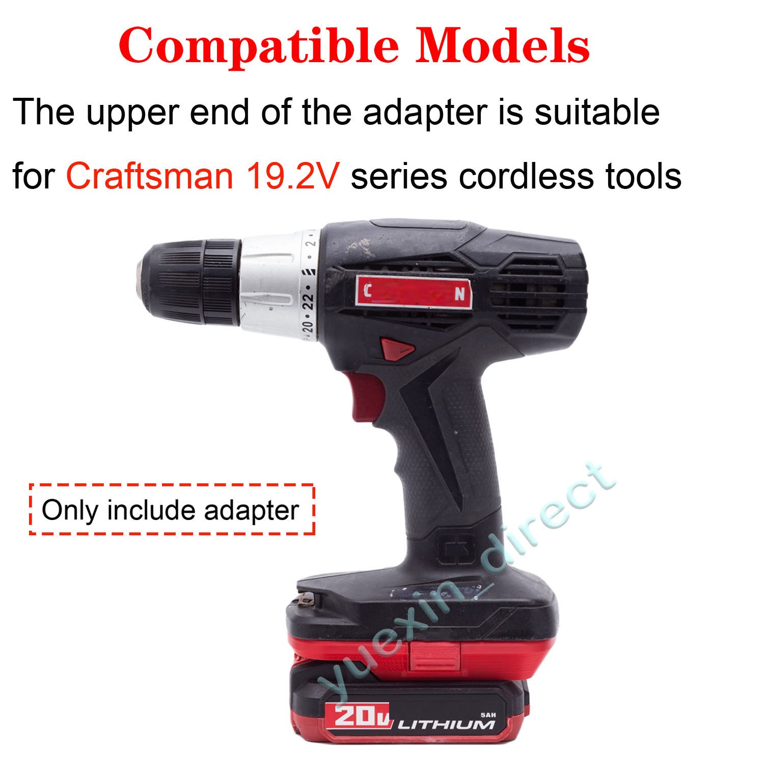 Adapter For Bauer 20V Battery Convert to for Craftsman 19.2V C3 Old Power Tools