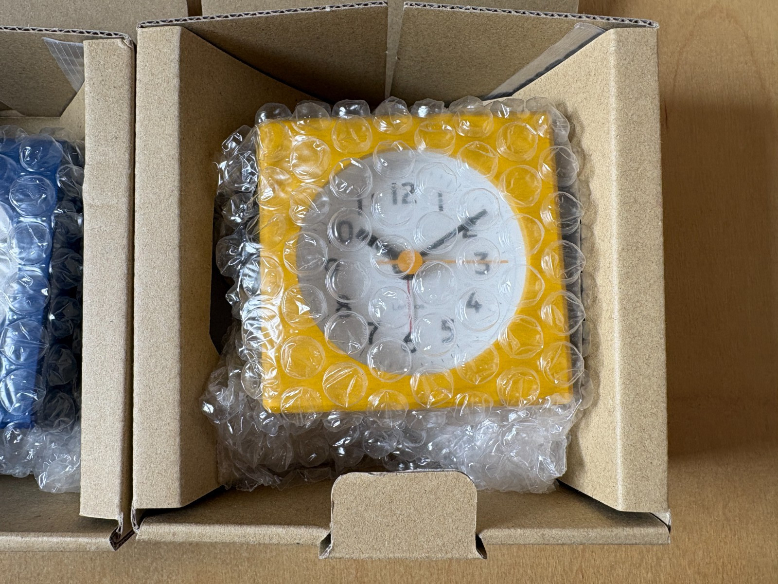 NEW Lemnos Table Clock PA18-02 – Wood / Analog Alarm Clock Farbe Japan