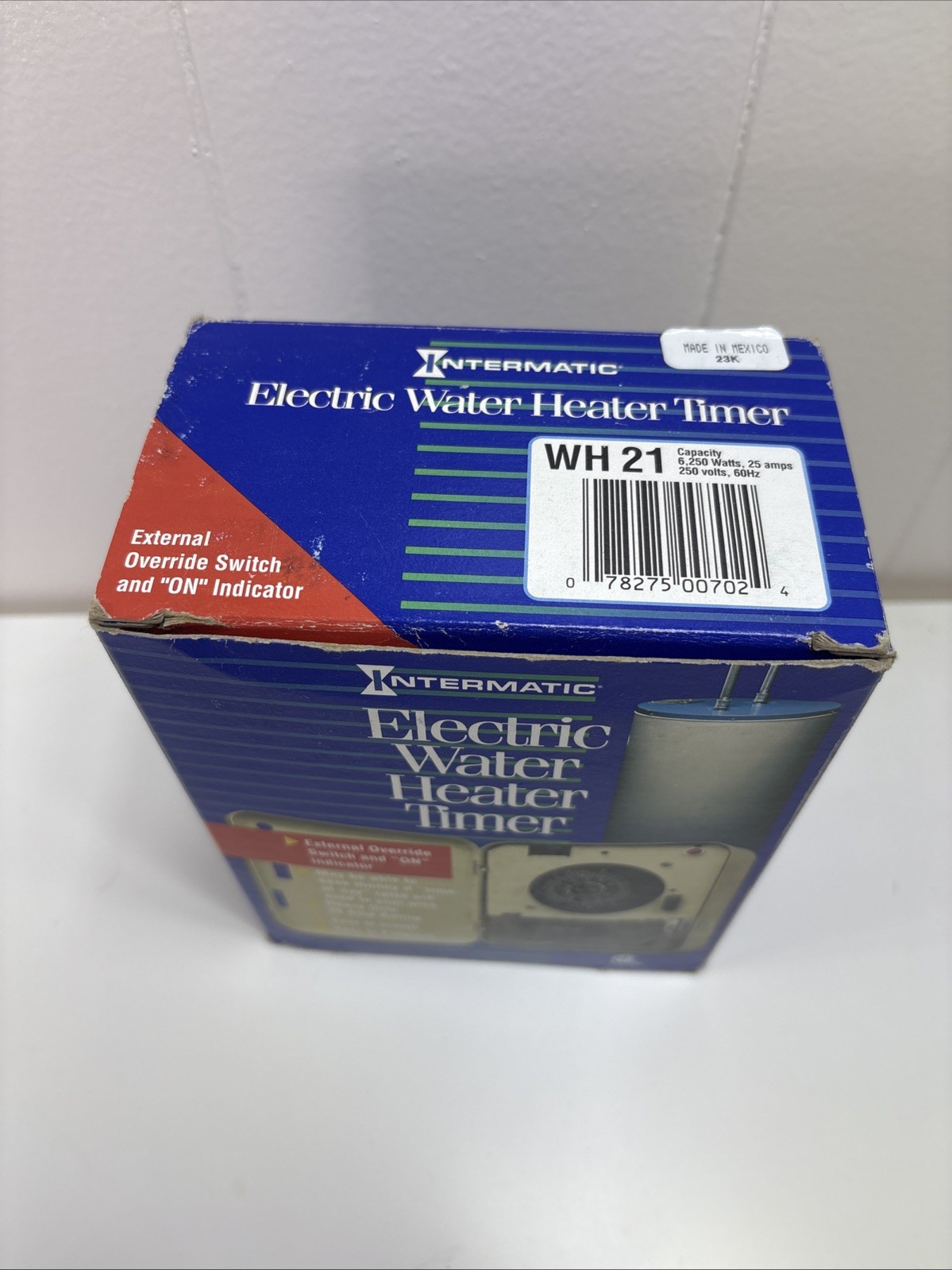 Intermatic Electric Water Heater Timer WH21 25A 250V Bypass Switch