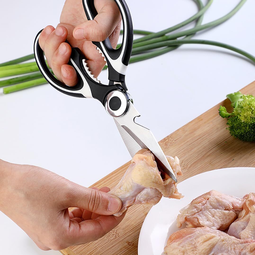 Stainless Steel Kitchen Shears Heavy Duty Scissors for Meat Fish Chicken Bones