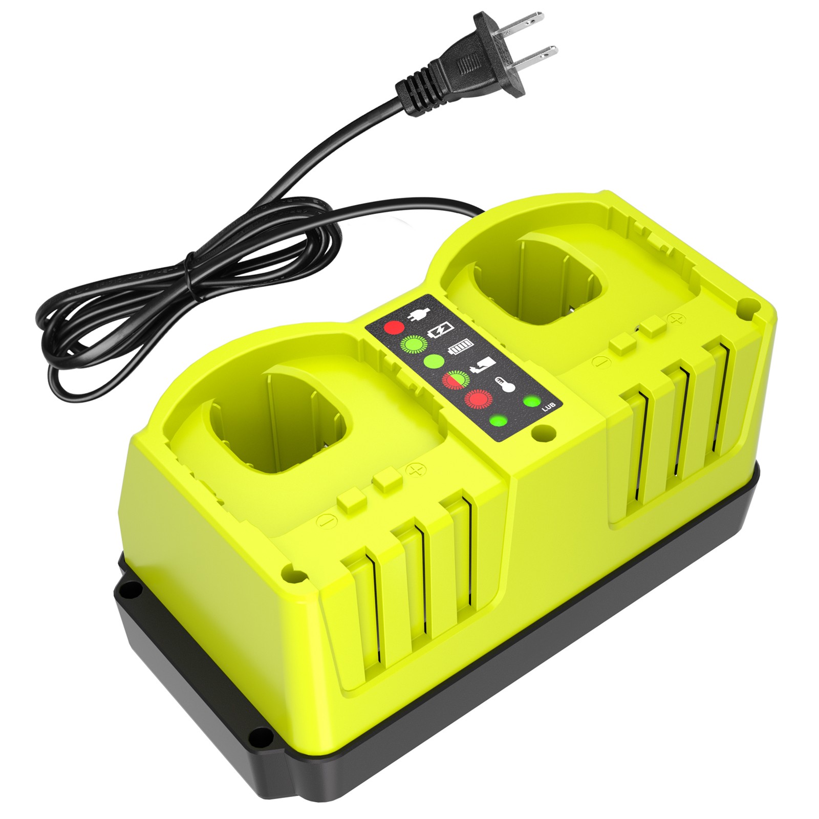 P117 18Volt Fast Dual Charger For Ryobi 14.4V-18V Battery For P107 P108 P100
