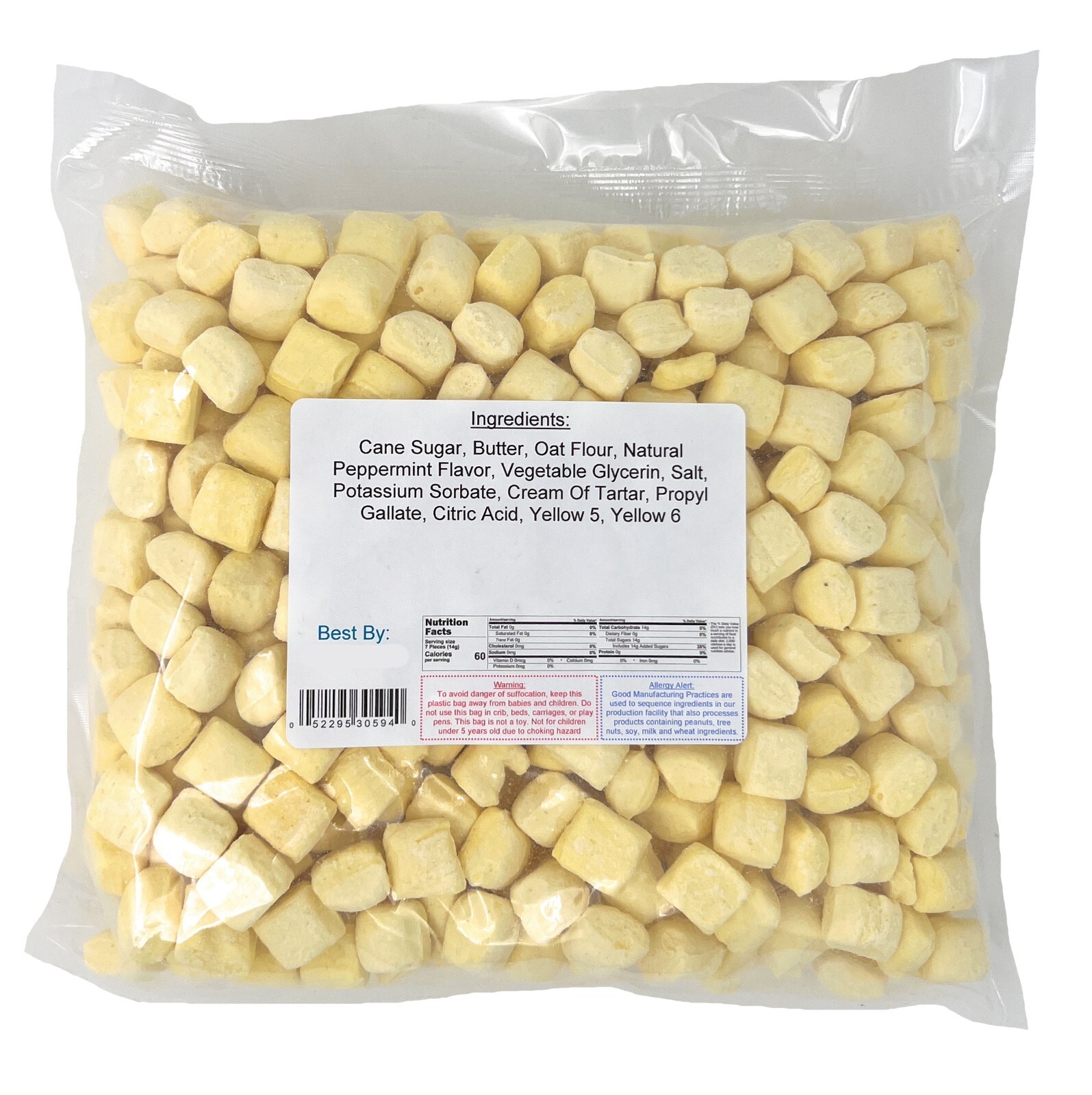Smooth Butter Mints(Yellow)(2 lbs. or 4 lbs.) ~ YANKEETRADERS® ~ FREE SHIPPING