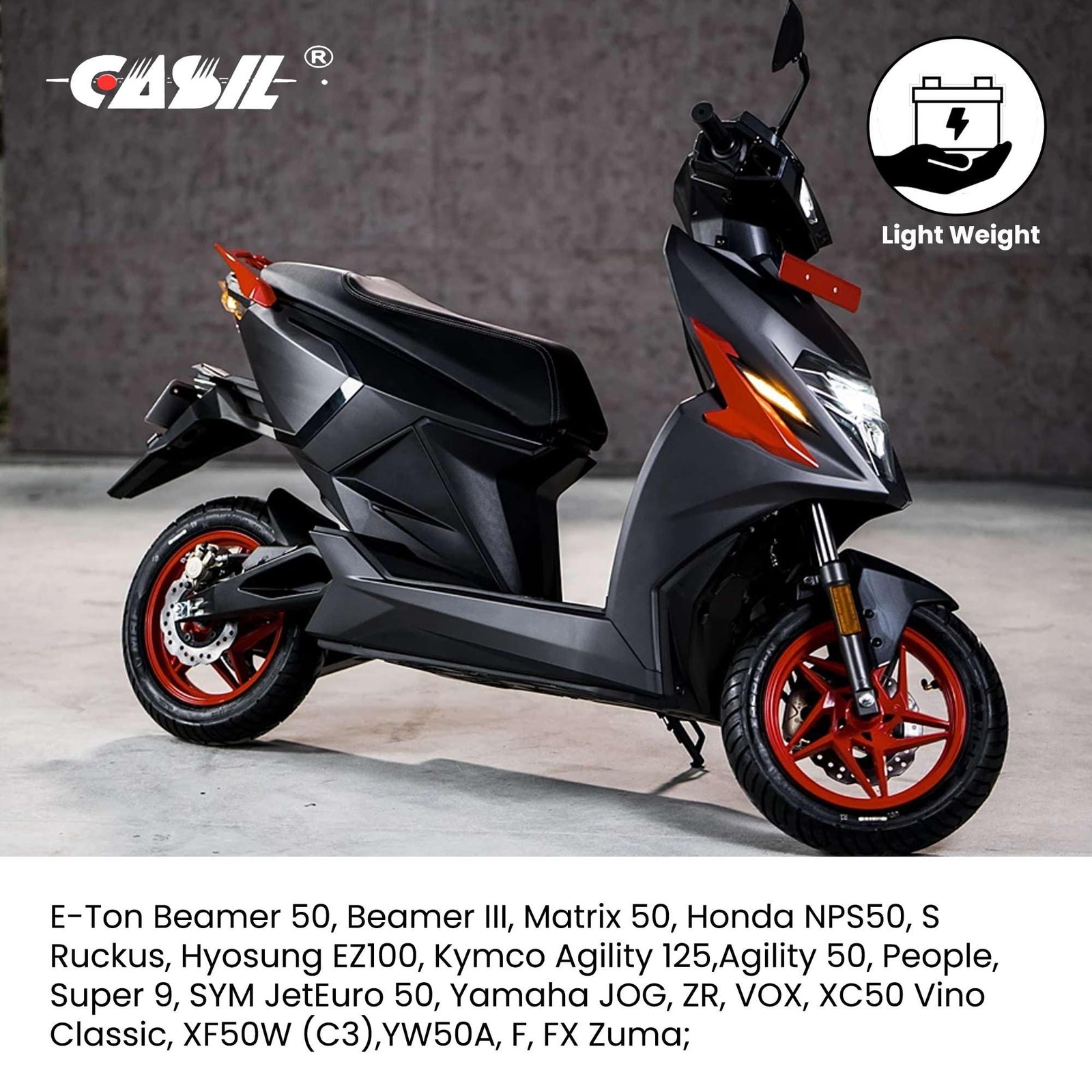 Casil YTX5L-BS – Rechargeable Motorcycle 4.48inch x 2.79inch x 4.17inch