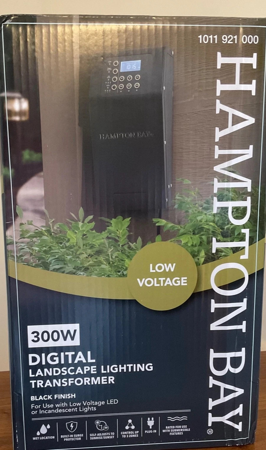 Hampton Bay Low Voltage 300W 3-Channel Digital Landscape Lighting Transformer