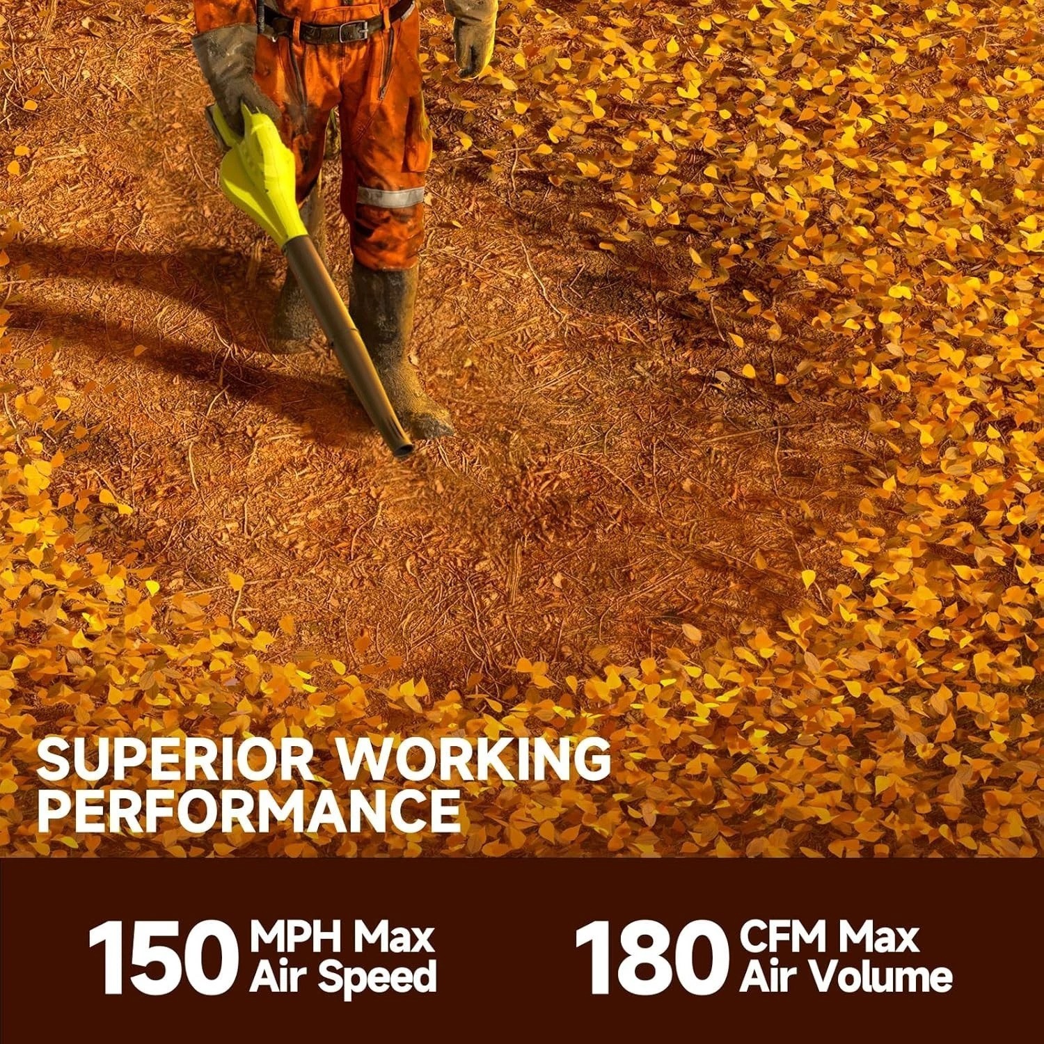 Effortless Cordless Leaf Blower with 3 Adjustable Speeds & 2 Batteries Included
