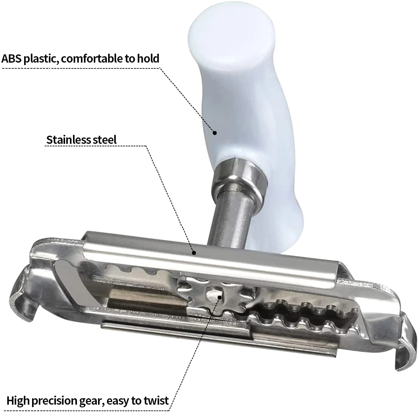 Jar Lid Bottle Opener Can Adjustable Remover Stainless Steel Twist Off Grip Easy