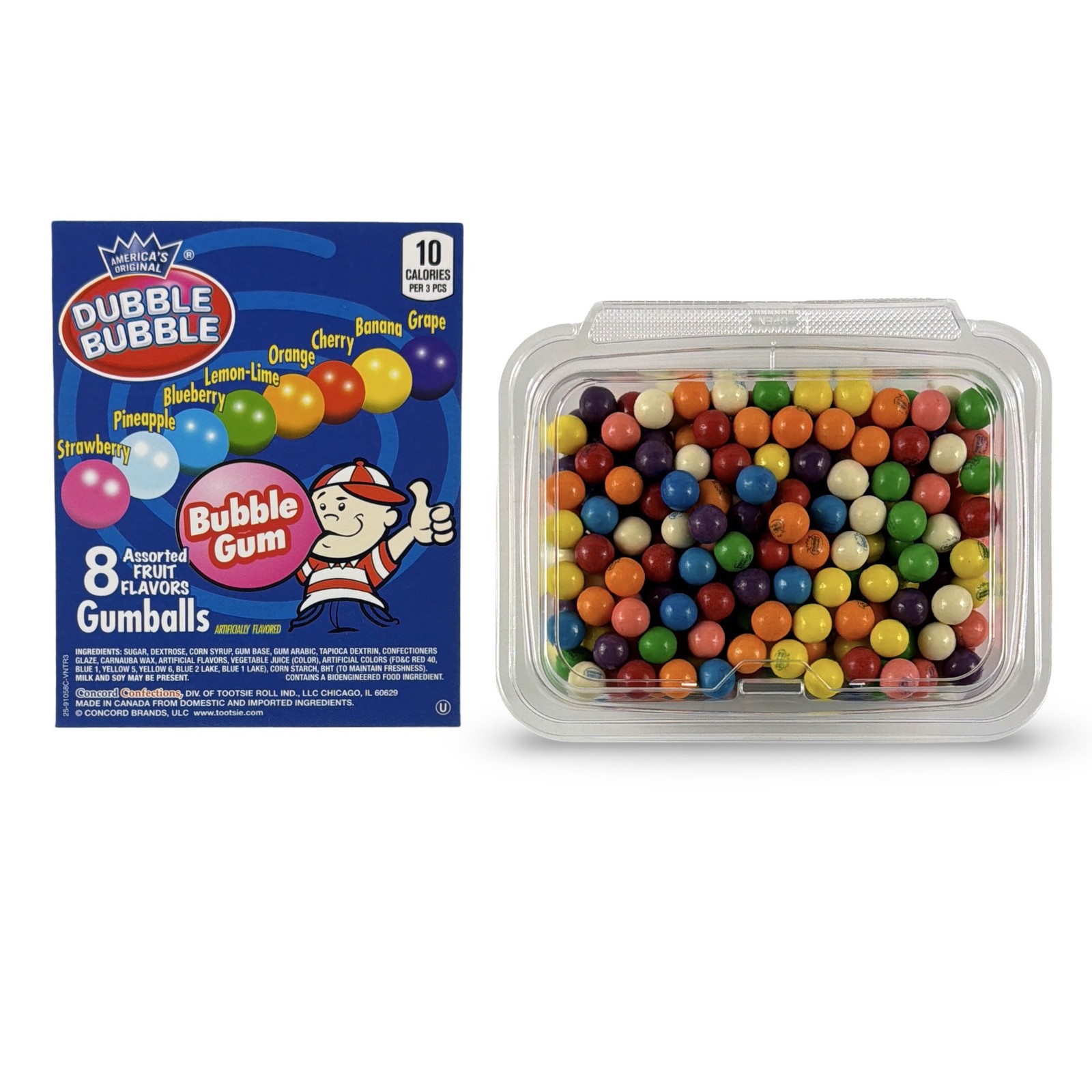 Dubble Bubble Gumball Tub – Classic & Filled Bubble Gum | Choose from 25+ Flavor