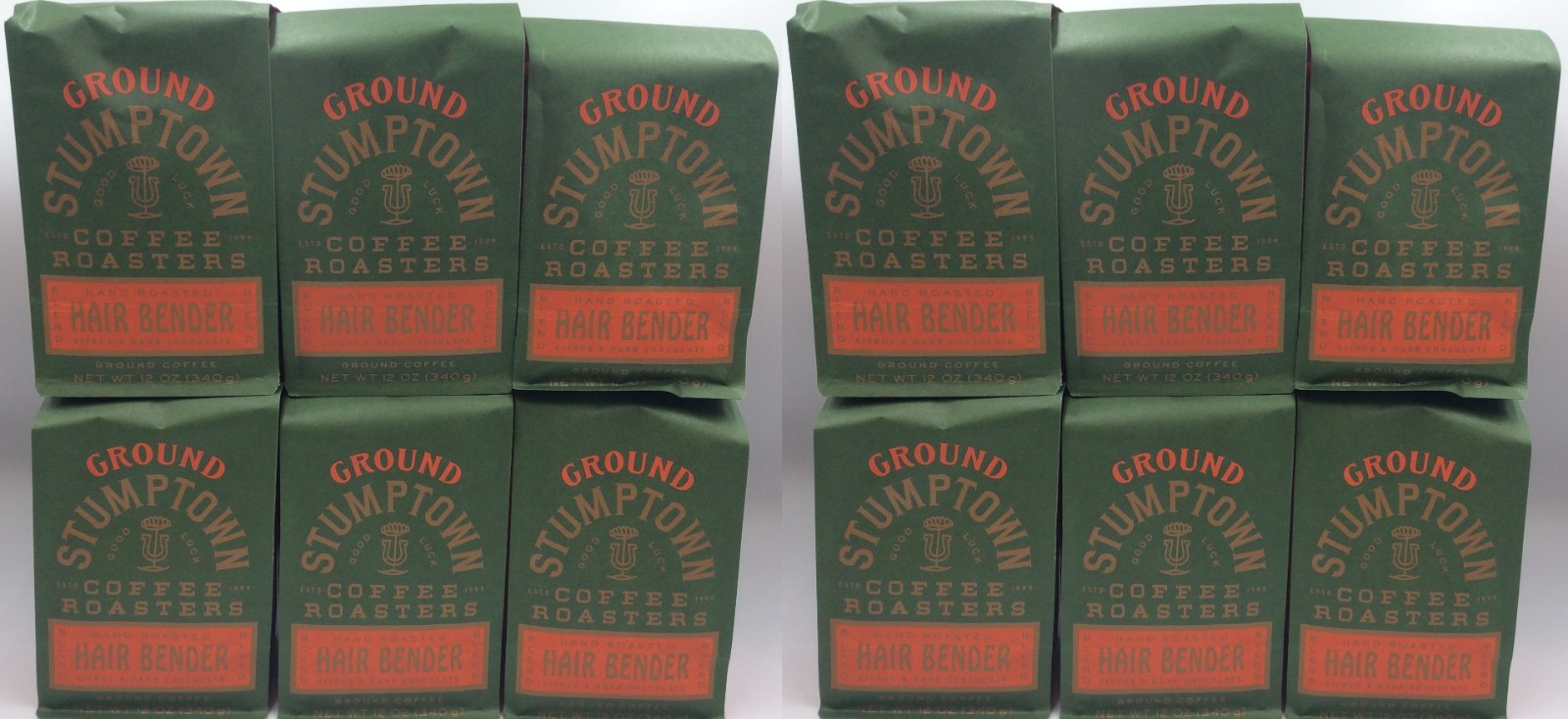 Stumptown Hair Bender Ground Coffee, Citrus and Dark Chocolate, Case of 12 Bags